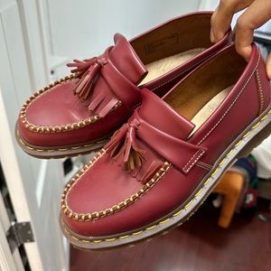 Dr. Martens Red Adrian Quilon Loafers (UK 8)